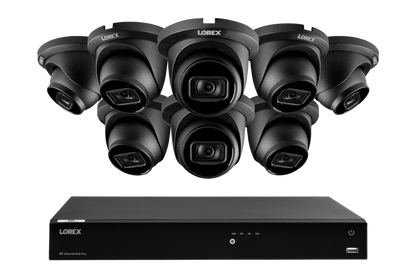 Lorex Fusion Series 4K 16 Camera Capable (Wired or Fusion Wi-Fi) 6TB Wired NVR System with A14 IP Dome Cameras - N4K6-168BD