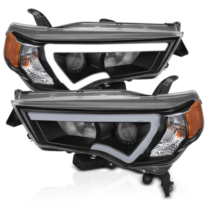 Anzo Black Plank Style Projector Headlights - 2024-2014 Toyota 4Runner  - ANZ111416