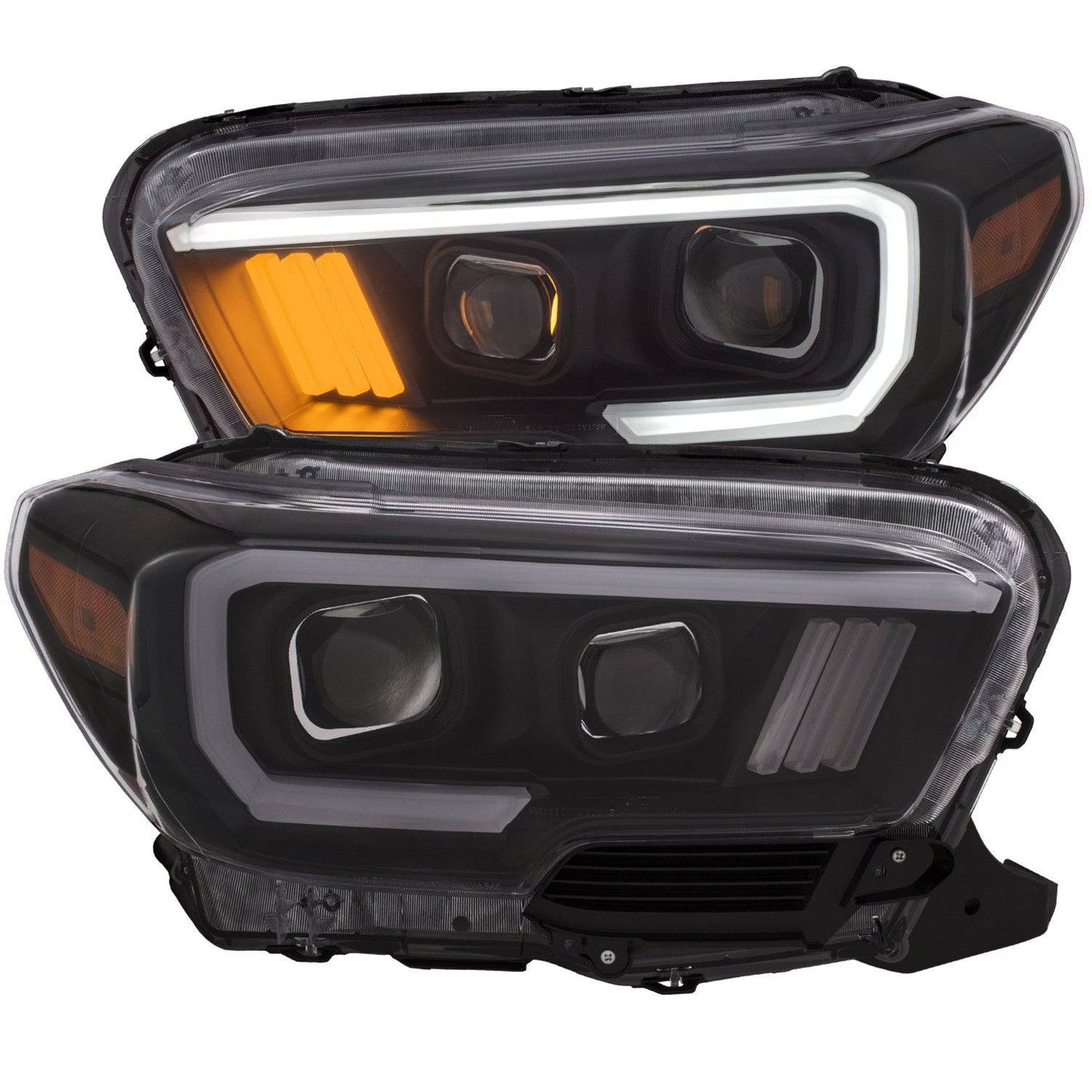 Anzo Black Plank Style Project Headlights - 2023-2016 Toyota Tacoma SR/SR5 Models  - ANZ111377