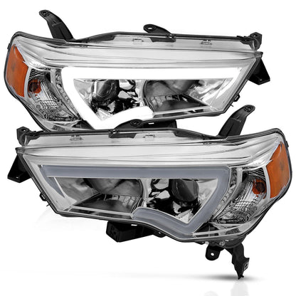 Anzo Chrome Plank Style Projector Headlights - 2024-2014 Toyota 4Runner  - ANZ111417
