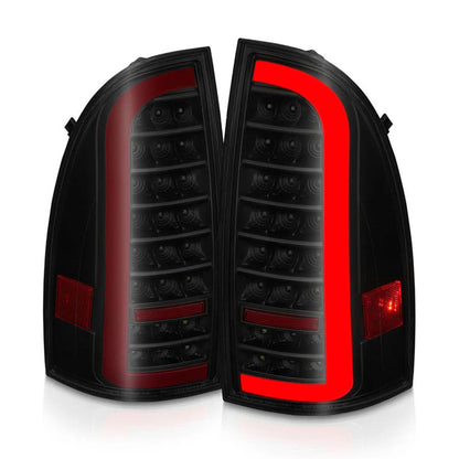 ANZO Full LED Tail Lights With Sequential Turn Signal - Black Housing Smoke Lens | 2005-2015 Toyota Tacoma - 311428