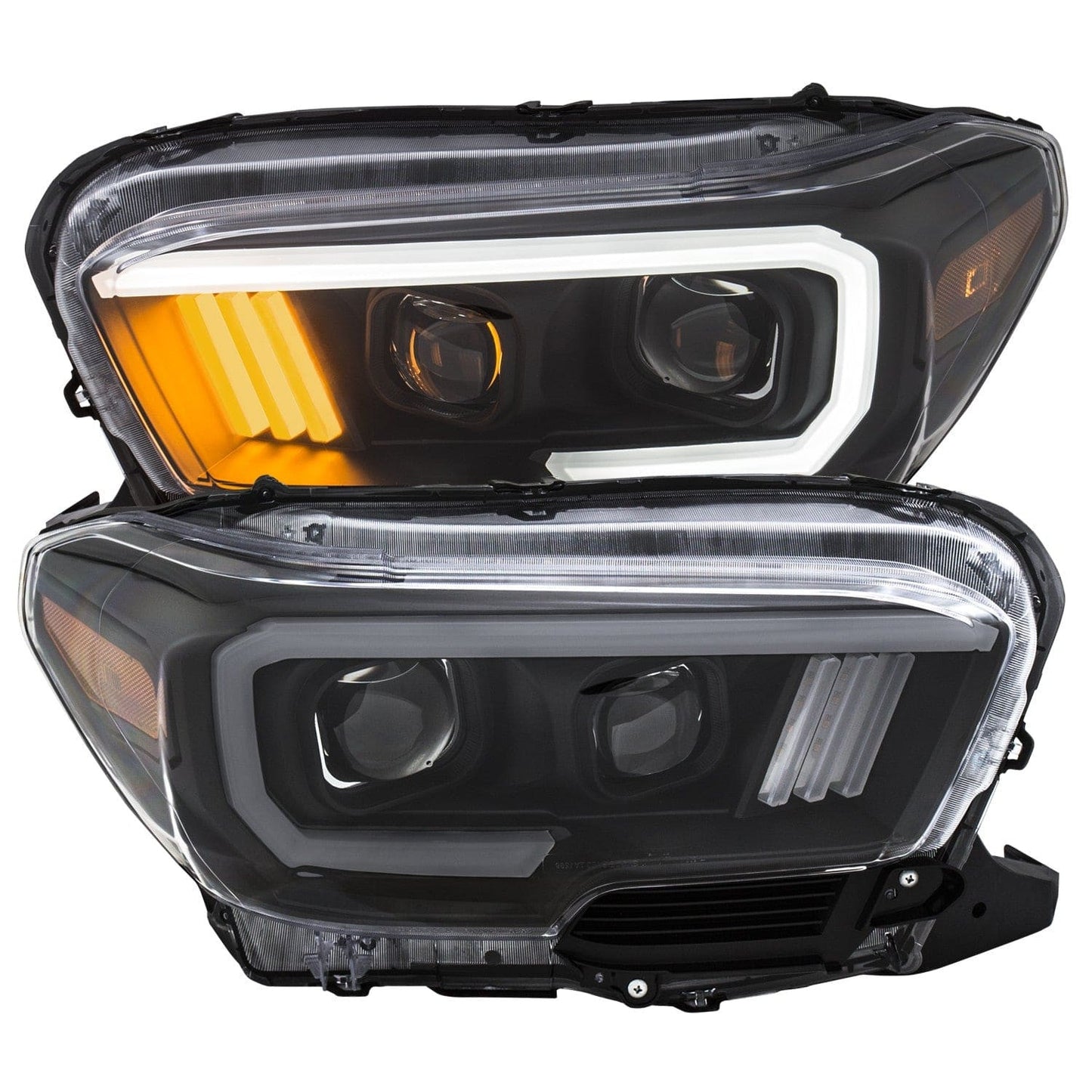 Anzo Black Plank Style Project Headlights - 2023-2016 Toyota Tacoma TRD Models  - ANZ111379