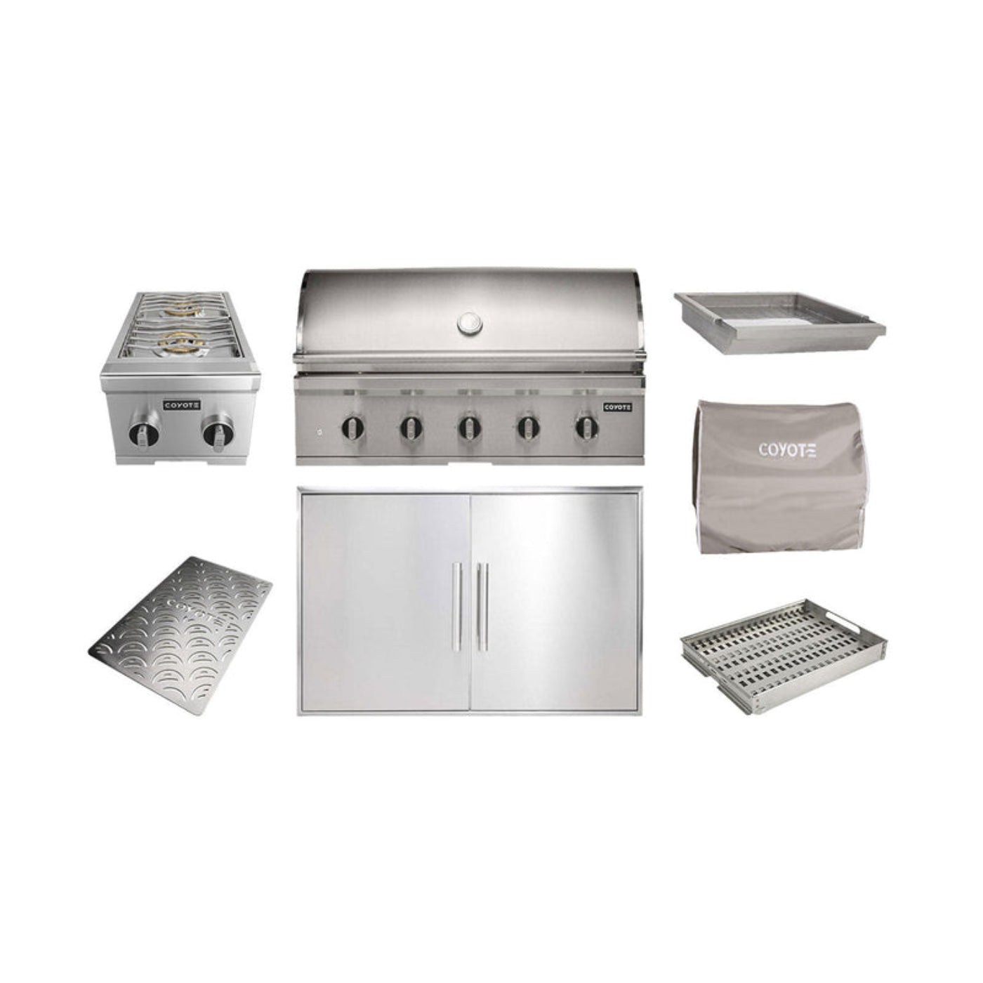 COYOTE 42" CL-SERIES GRILL PACKAGE W/ ACCESSORIES - C3CL42+C3