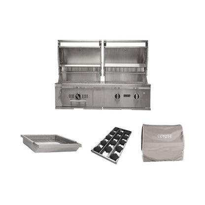 COYOTE HYBRID GRILL PACKAGE W/ - C3HY50+CCVR50-BIG+C3BRIQ50+C1GRDL