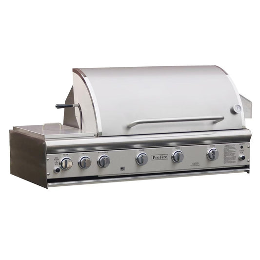 ProFire Professional Deluxe Series 48-Inch Built-In Gas Grill With Rotisserie & Double Side Burner - PFDLX48RS-P