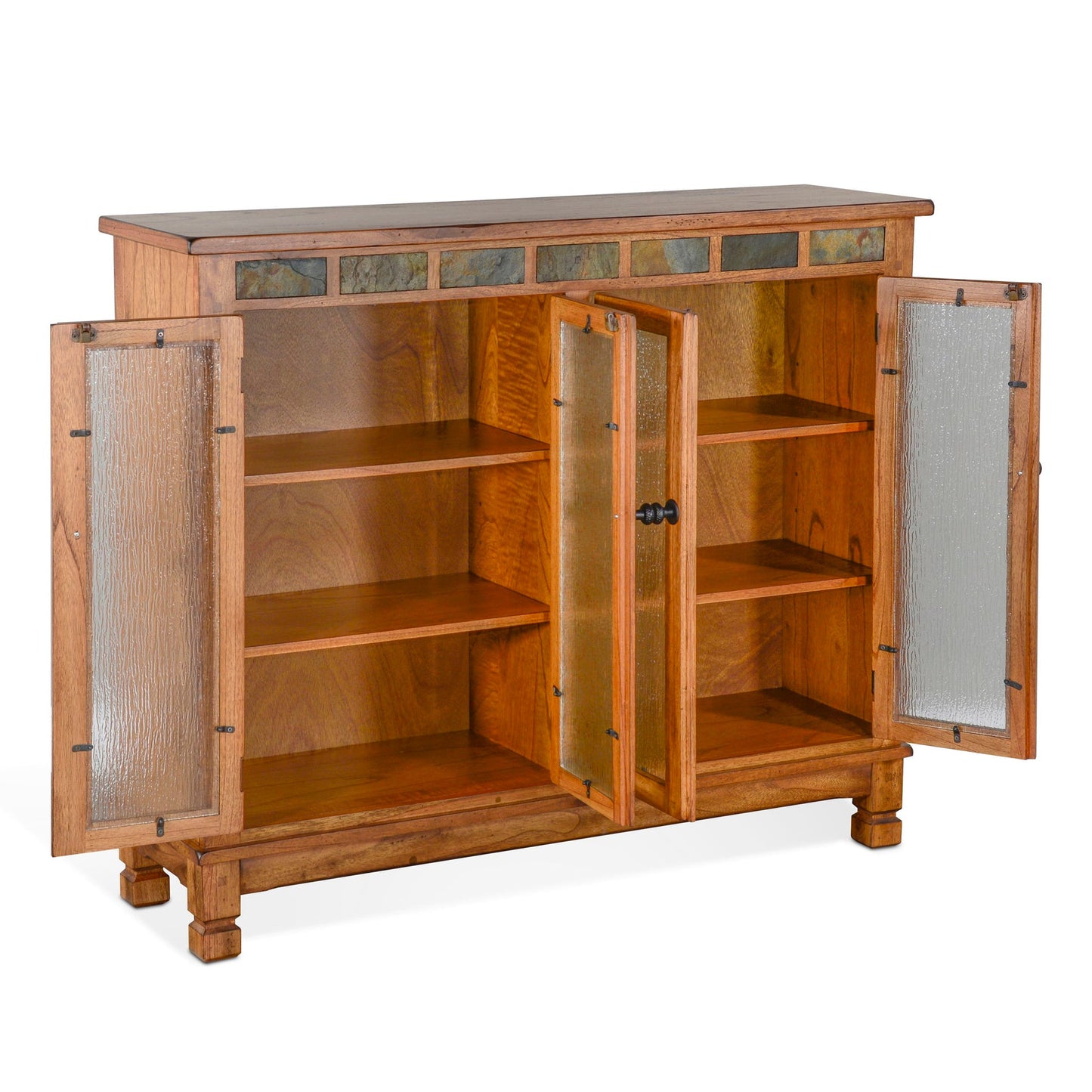 Sunny Designs Sedona - Adjustable Shelf Wood Bookcase - Rustic Oak - 2813RO2
