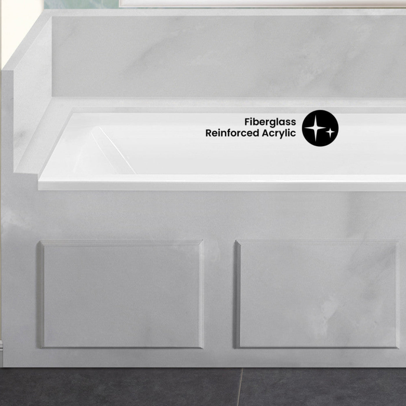 Swiss Madison Voltaire 60 x 32 Right Drain Soaking Alcove Bathtub in Glossy White with Integrated Overflow, Drain Included - SM-AB0522GW