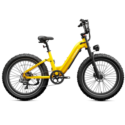 Samson Cycrown Roma ST Electric Bike All-Terrain Step-Through Frame 1500W 28 MPH 90 Mile Range 48V New - ROMA-ST-INDIGO-BLUE