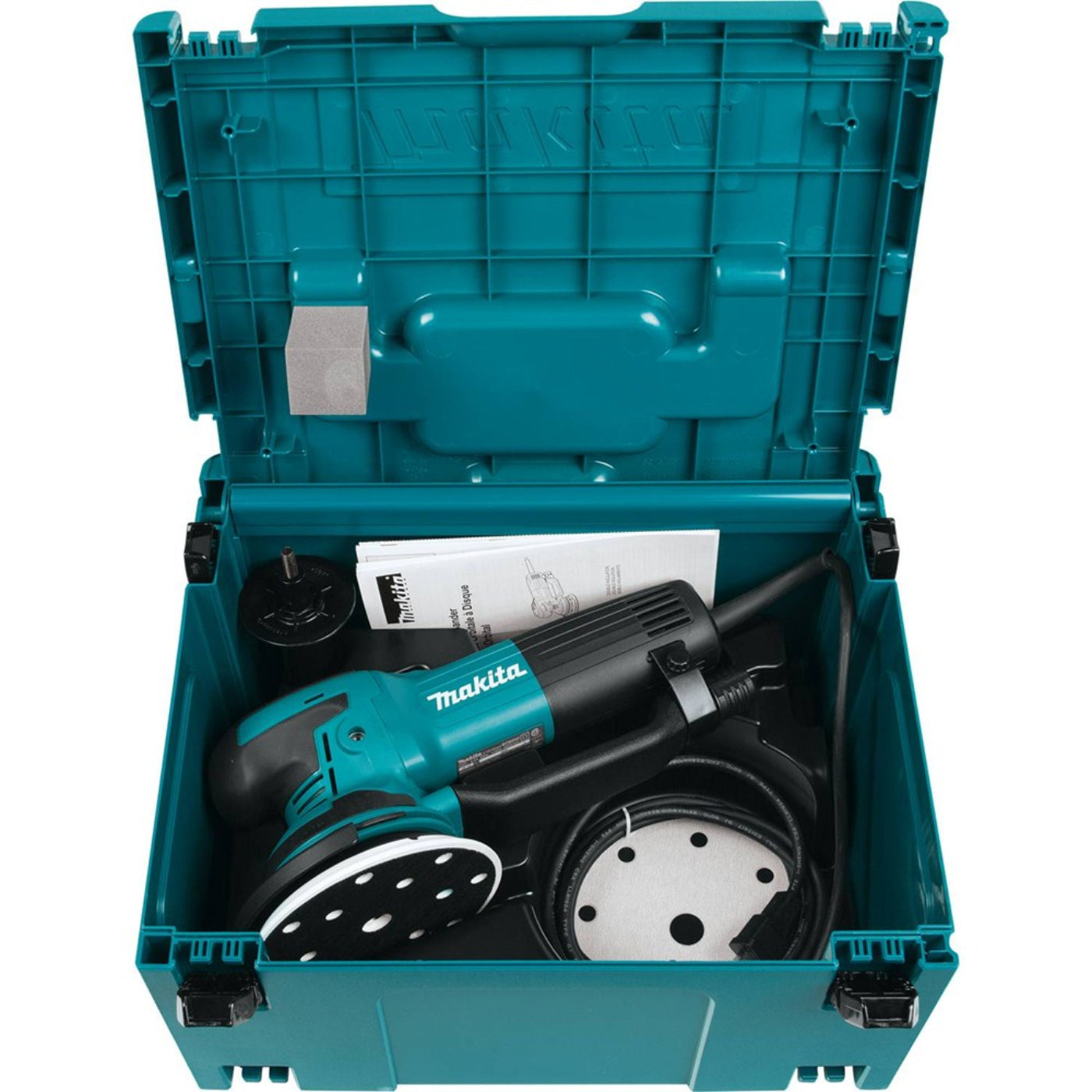 Makita 6" Random Orbit Sander, 6.6 AMP, 1,600-6,800 OPM, 2-mode, case - BO6050J