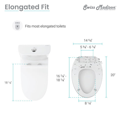 Swiss Madison Cascade Smart Toilet Seat Bidet - SM-STS21