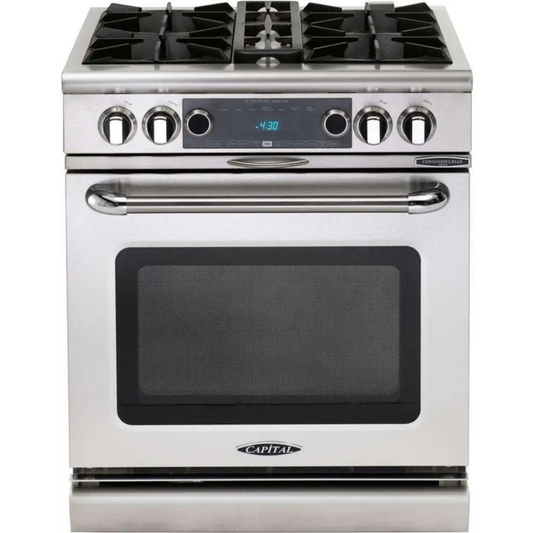 Capital 30" Connoisseurian Dual Fuel Range, 4 Open Burners - COB304N