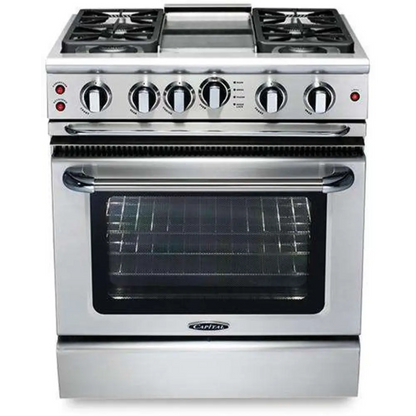 Capital 30" Precision Self Clean Gas Range, 4 Sealed Burners, Griddle - GSCR304GN