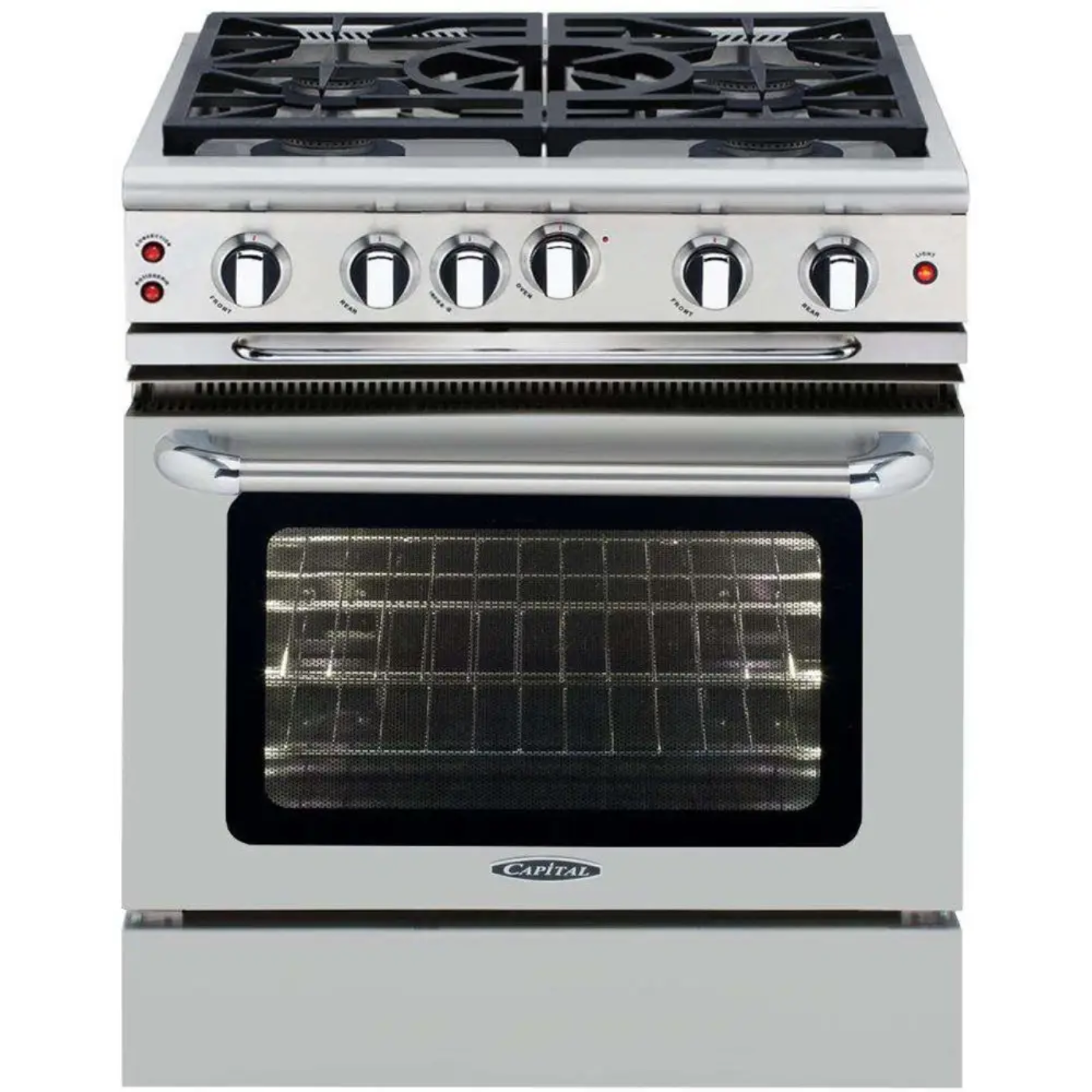 Capital 30" Precision Self Clean Gas Range, 4 Sealed Burners, Wok Burner - GSCR305N