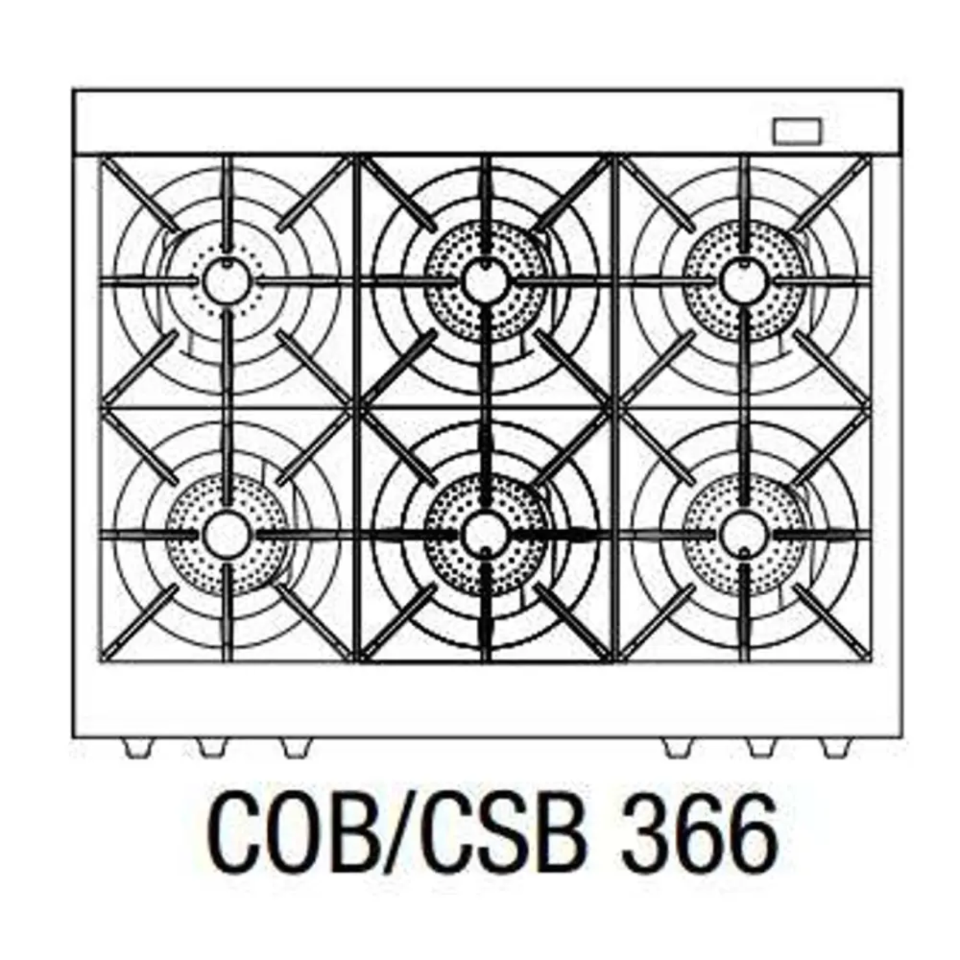 Capital 36" Connoisseurian Dual Fuel Range, 6 Open Burners - COB366N