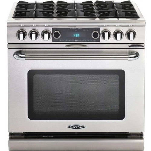Capital 36" Connoisseurian Dual Fuel Range, 6 Open Burners - COB366N