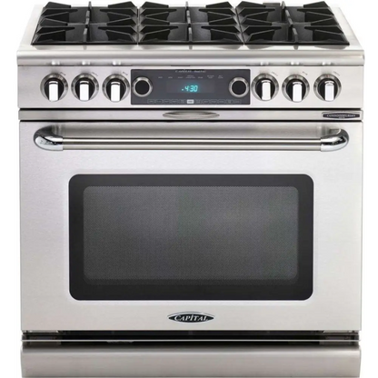 Capital 36" Connoisseurian Dual Fuel Range, 6 Open Burners - COB366N