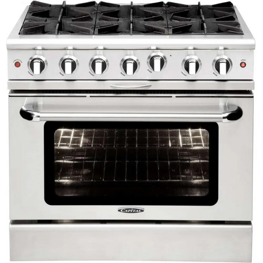 Capital 36" Culinarian Gas Range, 6 Open Burners - MCOR366N