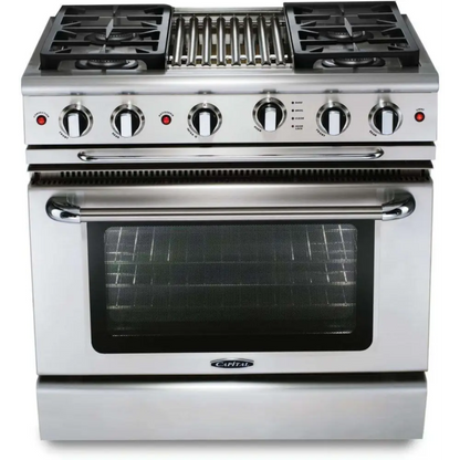 Capital 36" Precision Self Clean Gas Range, 4 Sealed Burners, Griddle - GSCR364GN