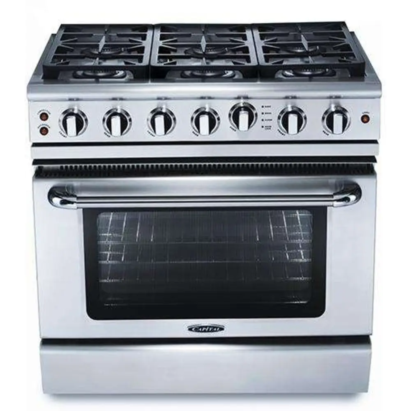 Capital 36" Precision Self Clean Gas Range, 6 Sealed Burners - GSCR366N
