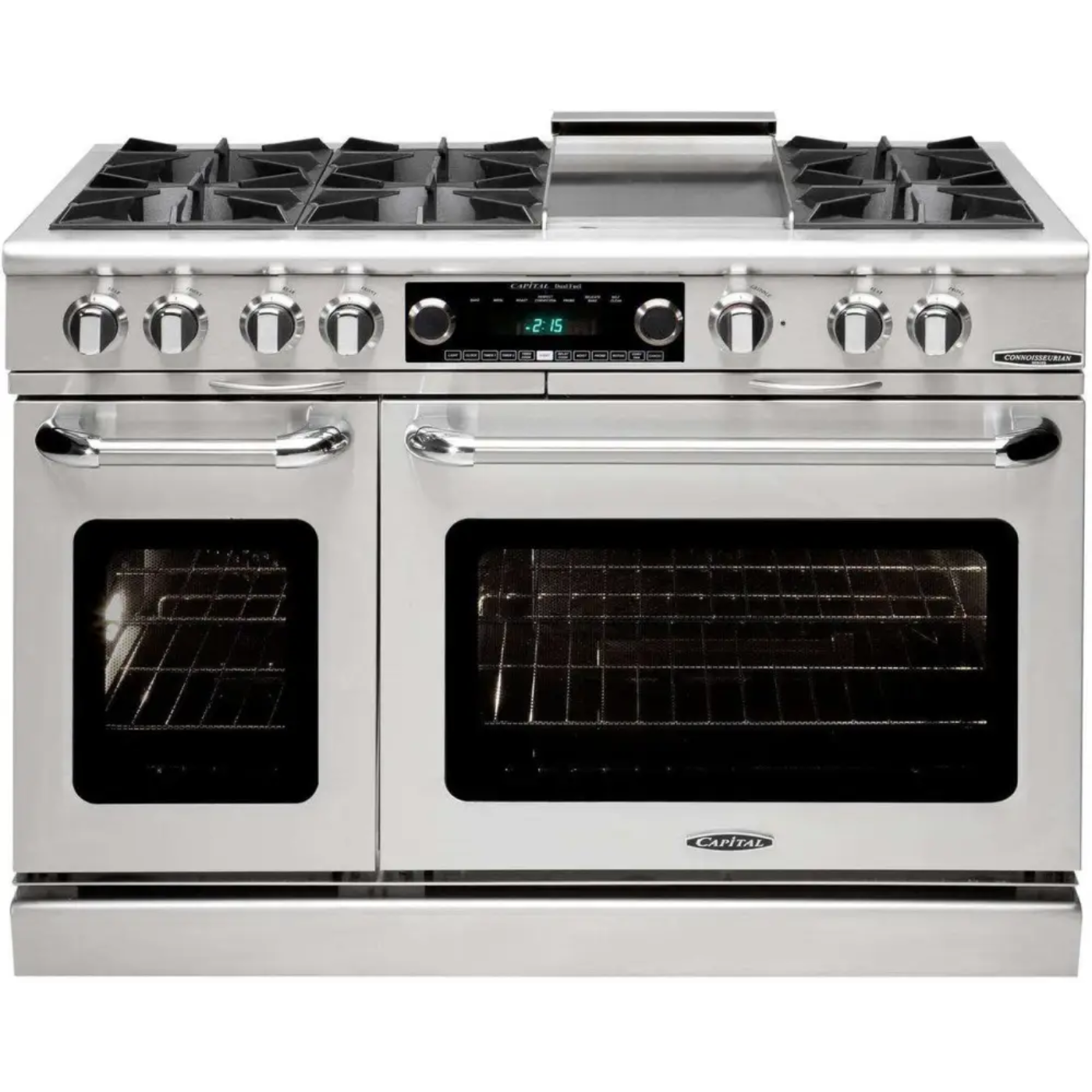 Capital 48" Connoisseurian Dual Fuel Range, 6 Open Burners, Griddle - COB484G2N