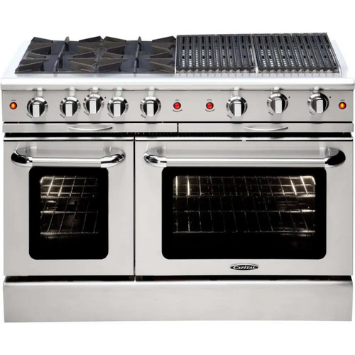Capital 48" Culinarian Gas Range, 4 Open Burners, BBQ - MCOR484BBN