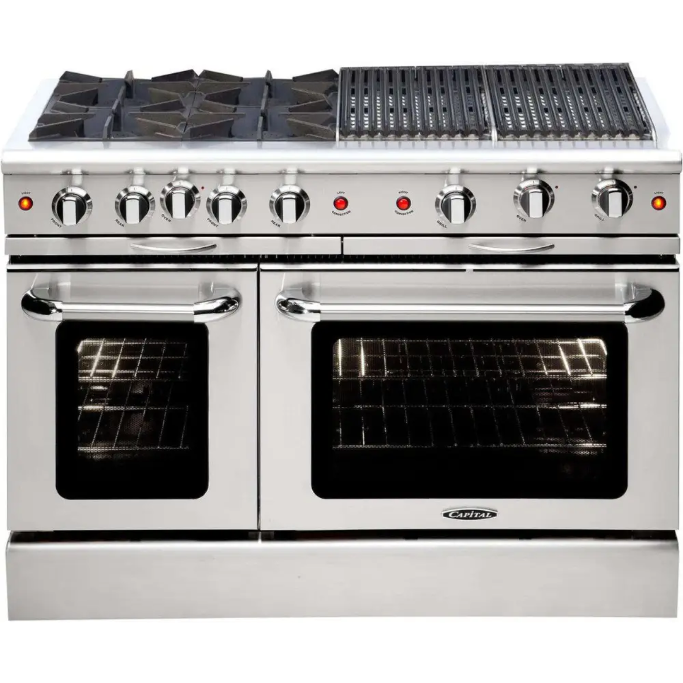 Capital 48" Culinarian Gas Range, 4 Open Burners, BBQ - MCOR484BBN