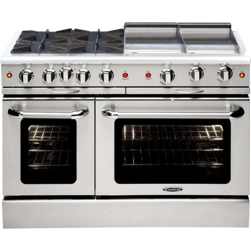 Capital 48" Culinarian Gas Range, 4 Open Burners, Griddle - MCOR484GGN