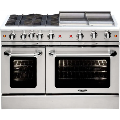 Capital 48" Culinarian Gas Range, 4 Open Burners, Griddle - MCOR484GGN