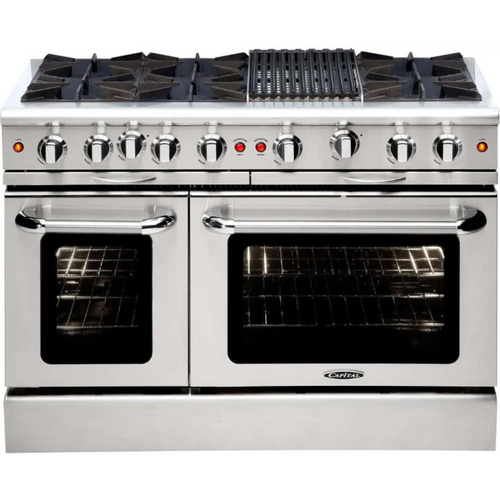 Capital 48" Culinarian Gas Range, 6 Open Burners, BBQ - MCOR486BN