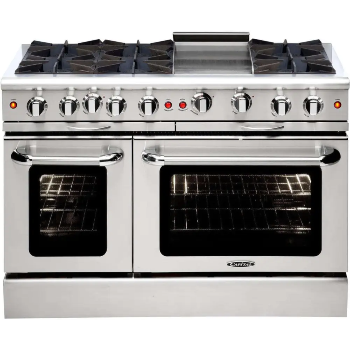 Capital 48" Culinarian Gas Range, 6 Open Burners, Griddle - MCOR486GN