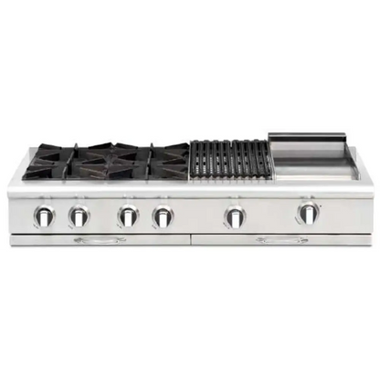 Capital 48" Culinarian Gas Rangetop, 6 Open Burners, BBQ - CGRT484B2N