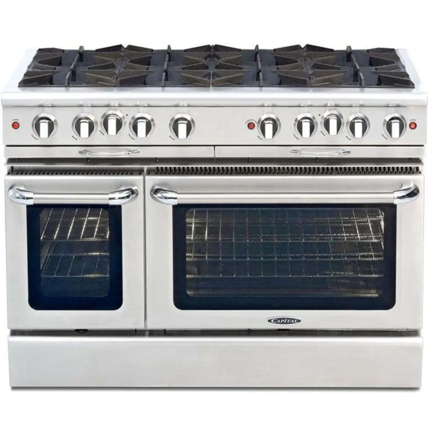 Capital 48" Culinarian Self Clean Gas Range, 8 Open Burners - CGSR488N