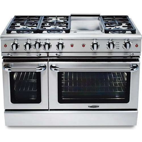 Capital 48" Precision Self Clean Gas Range, 6 Sealed Burners, Griddle - GSCR486GN