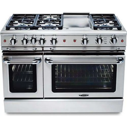 Capital 48" Precision Self Clean Gas Range, 6 Sealed Burners, Griddle - GSCR486GN