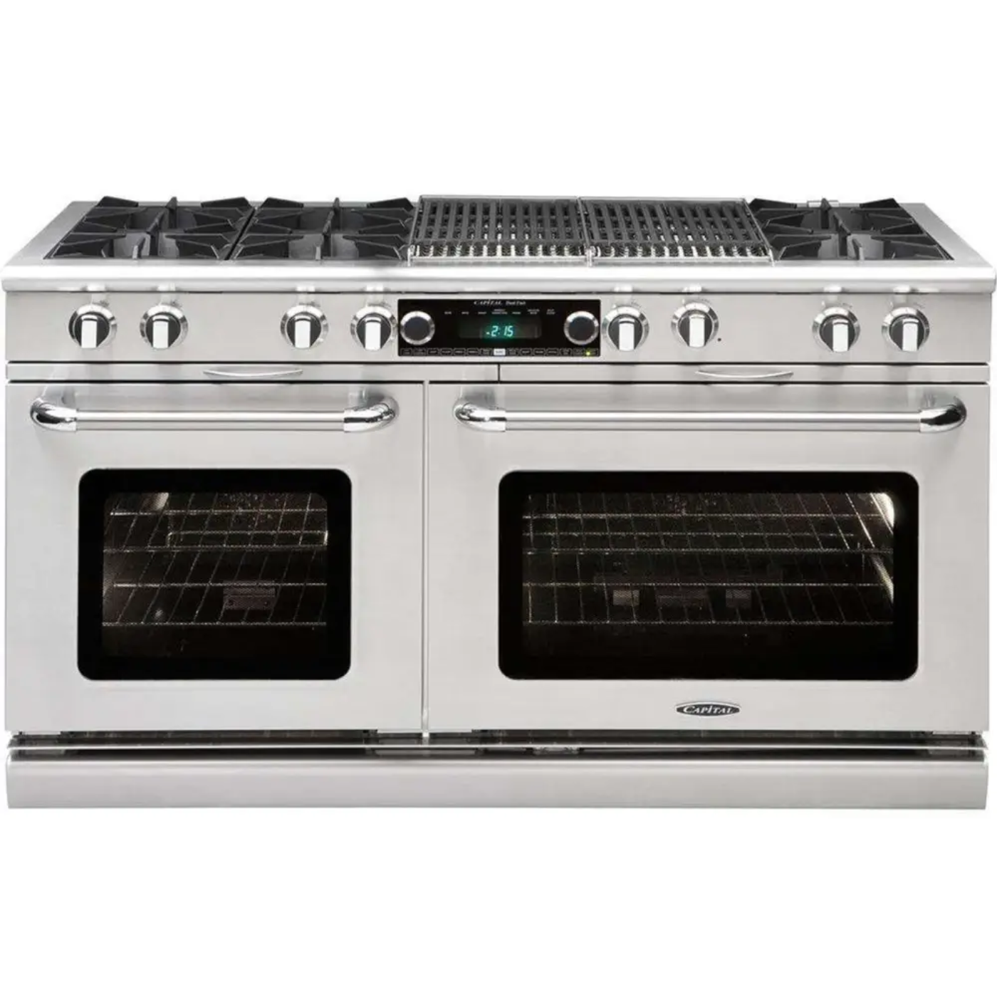 Capital 60" Connoisseurian Dual Fuel Range, 6 Open Burners, BBQ - COB604BB2N