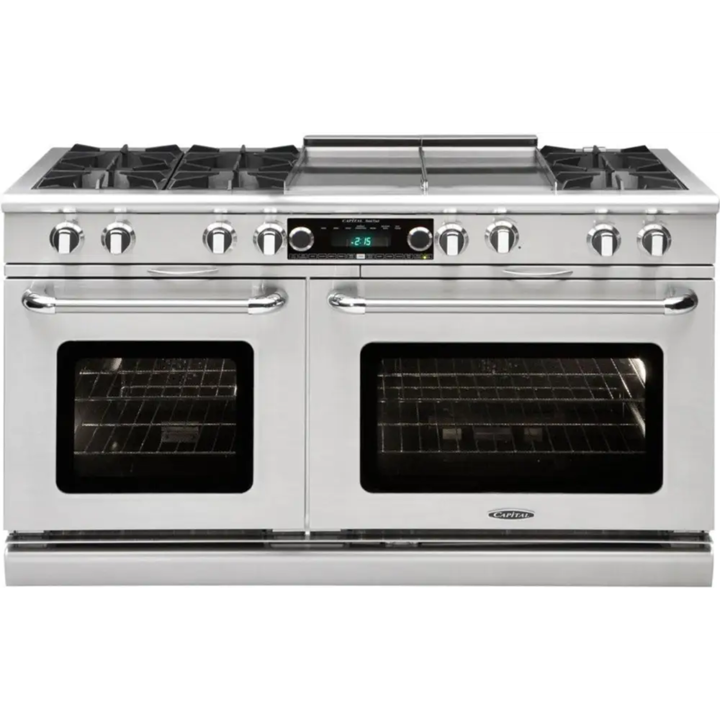 Capital 60" Connoisseurian Dual Fuel Range, 6 Open Burners, Griddle - COB604GG2N