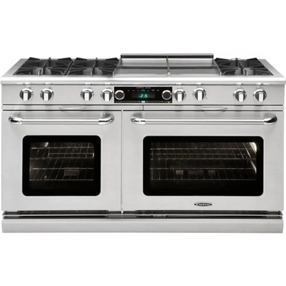 Capital 60" Connoisseurian Dual Fuel Range, 6 Open Burners, Griddle - COB604GG2N