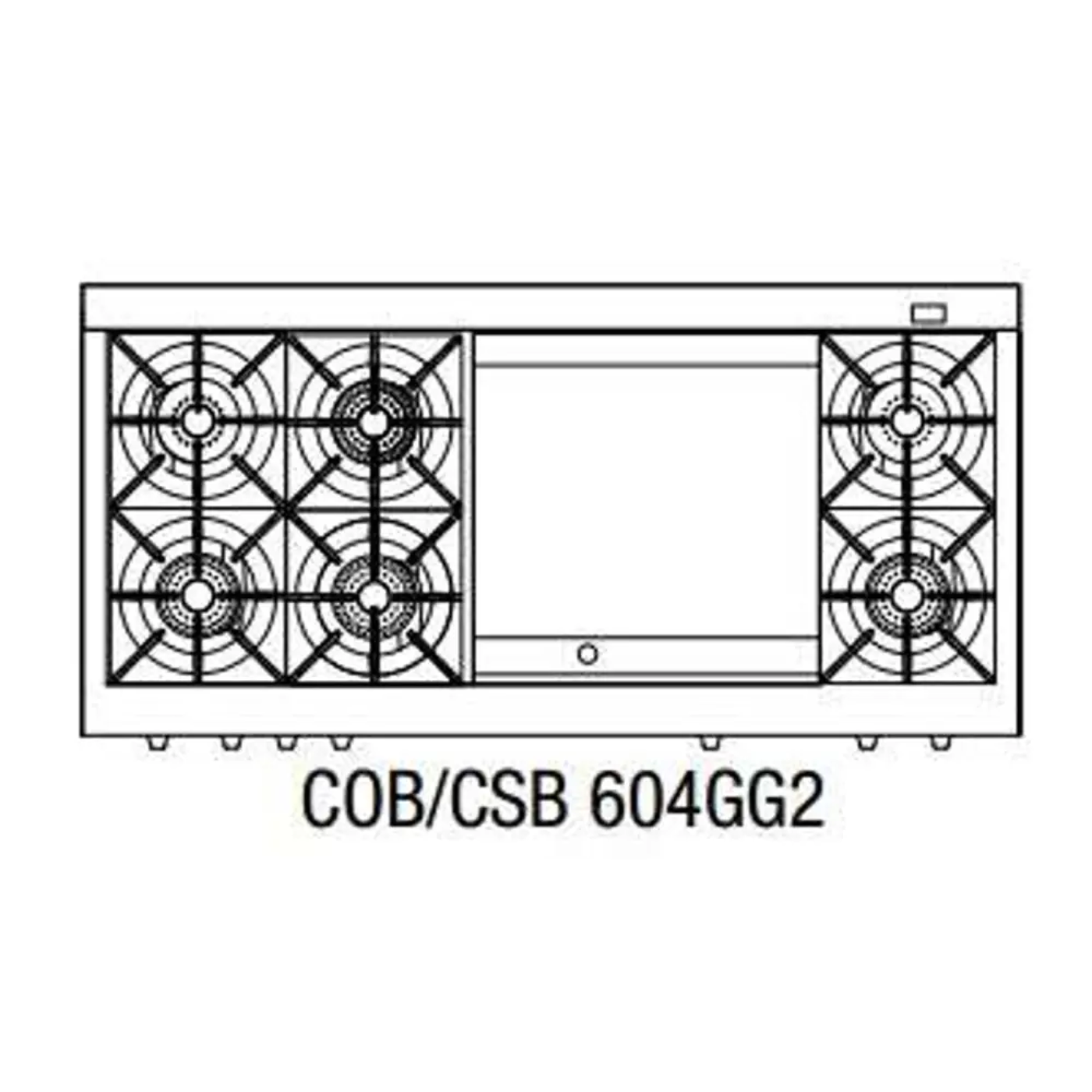 Capital 60" Connoisseurian Dual Fuel Range, 6 Open Burners, Griddle - COB604GG2N