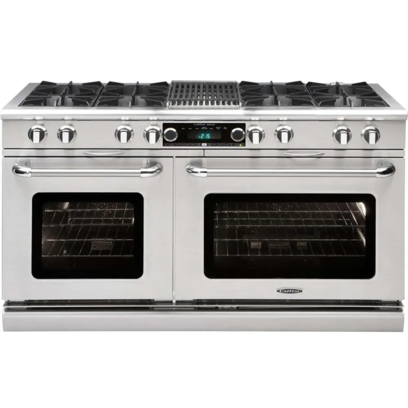 Capital 60" Connoisseurian Dual Fuel Range, 8 Open Burners, BBQ - COB604B4N