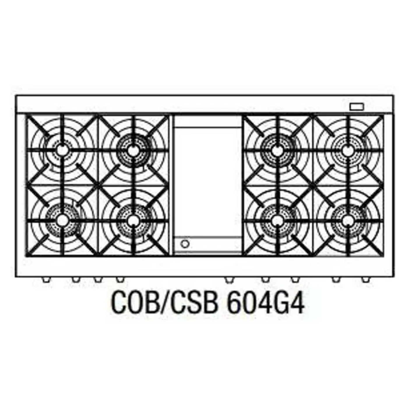 Capital 60" Connoisseurian Dual Fuel Range, 8 Open Burners, Griddle - COB604G4N