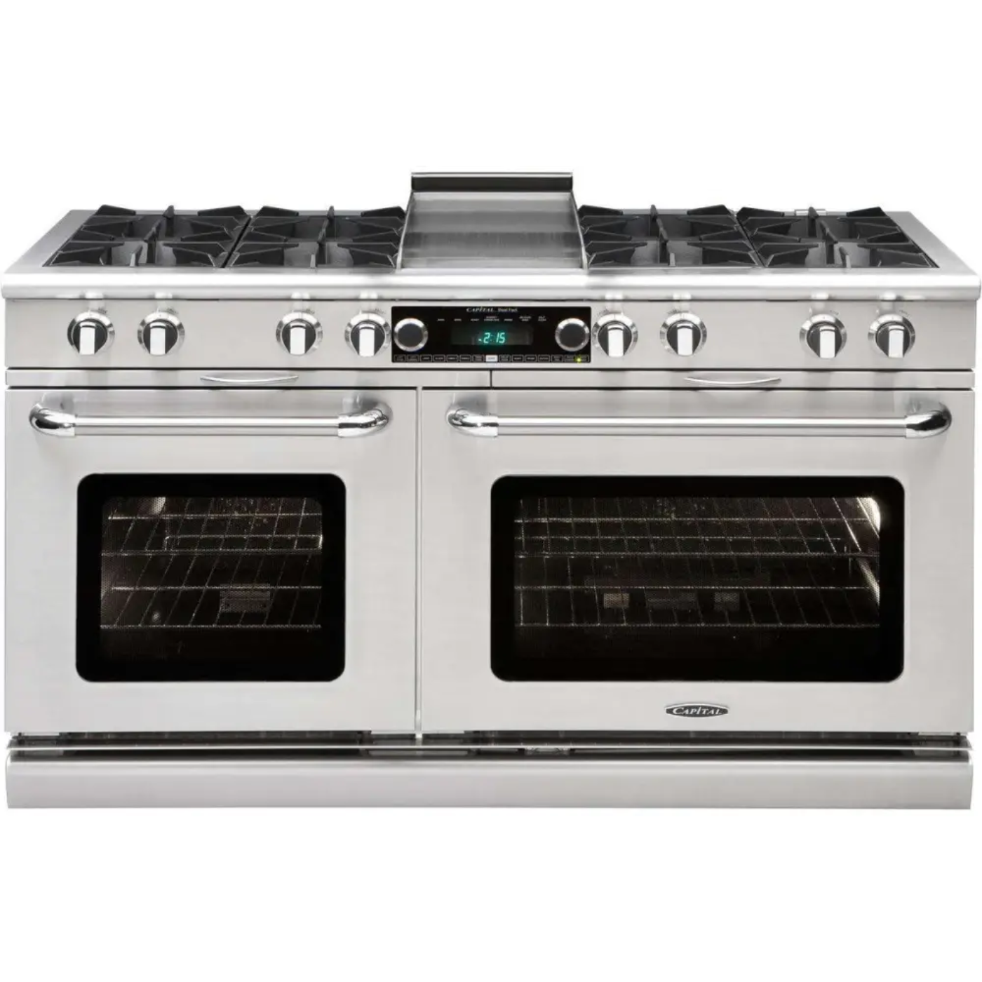 Capital 60" Connoisseurian Dual Fuel Range, 8 Open Burners, Griddle - COB604G4N