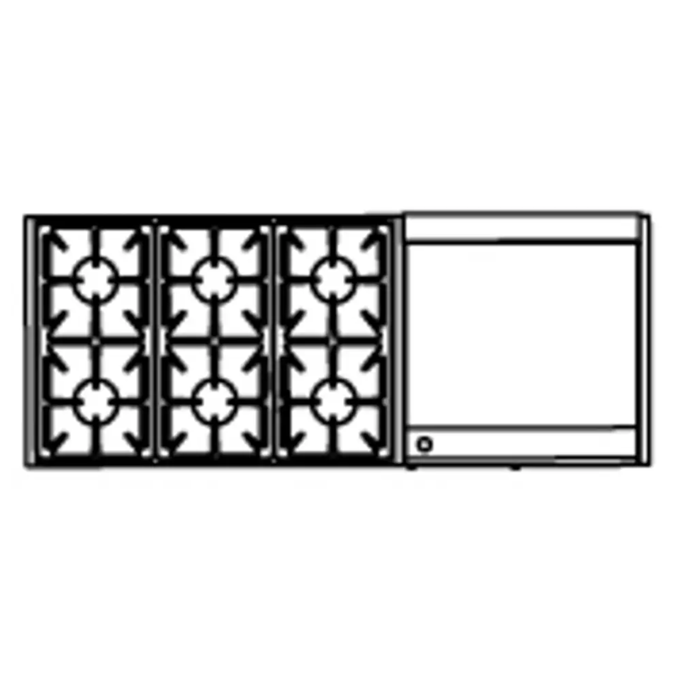 Capital 60" Precision Self Clean Gas Range, 4 Sealed Burners, BBQ, Griddle - GSCR604BGN