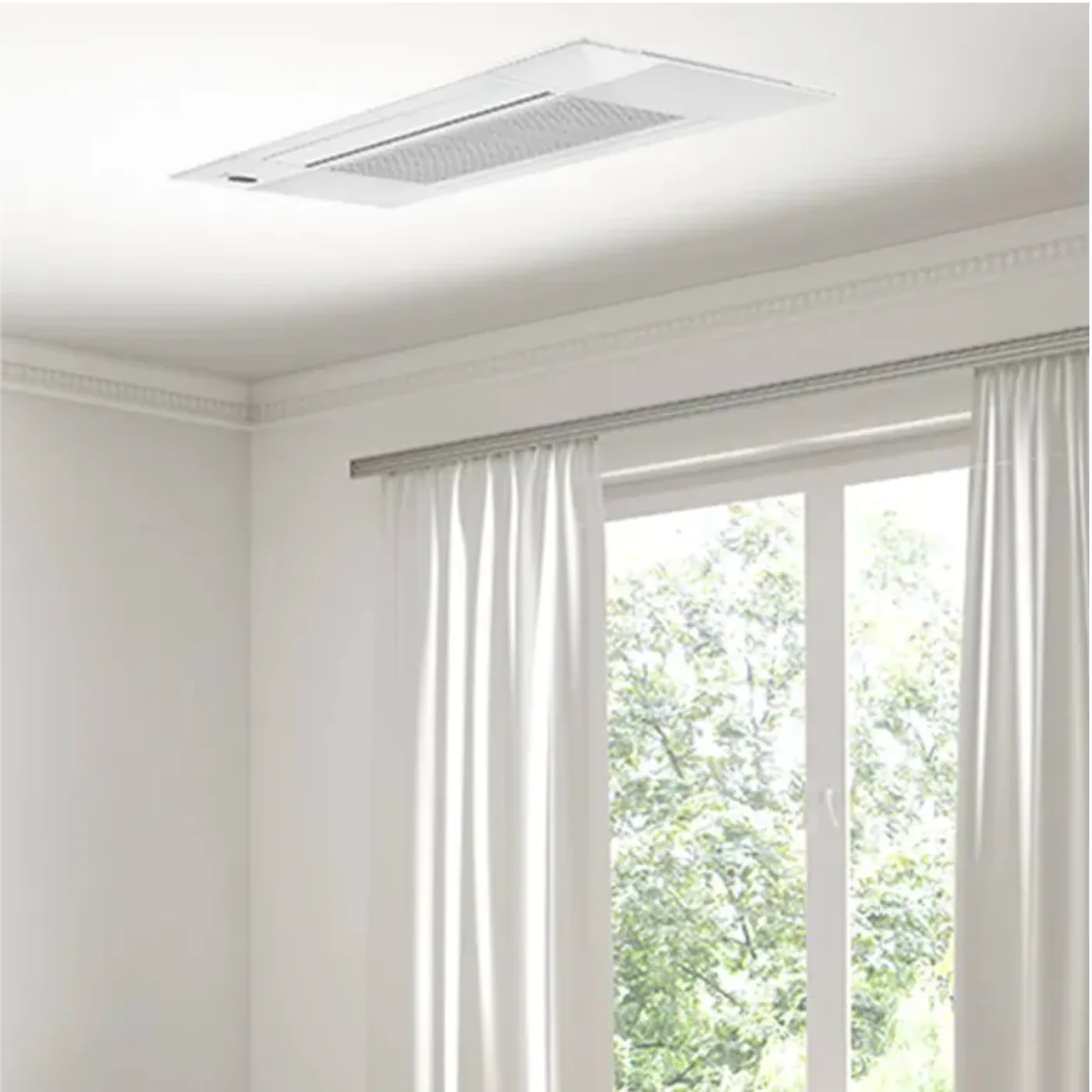 MRCOOL DIY 5th Gen 12,000 BTU Multi-Zone Mini Split Ceiling Cassette Air Handler 230V, -  DIYCASSETTE12HP-230C25-O