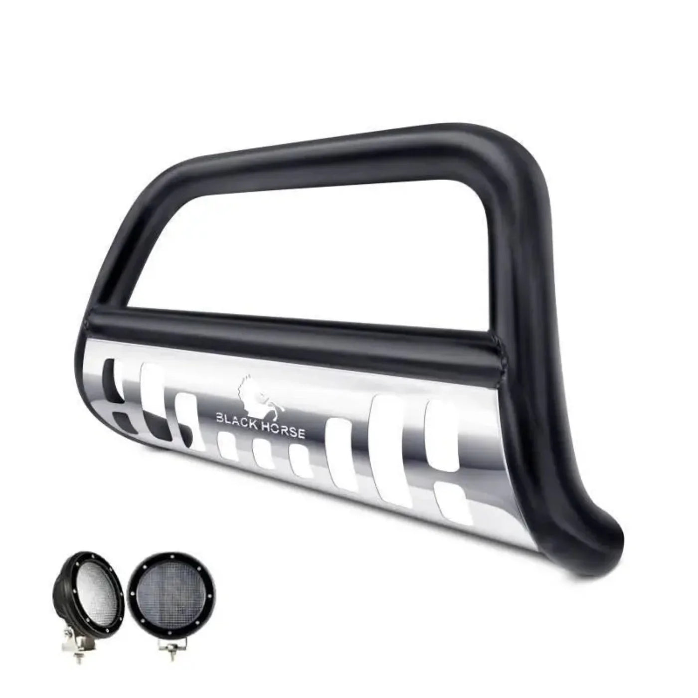 CBBS-TOB4501SP-PLFB Black Horse Bull Bar Kit - BLKTOB4501LFB