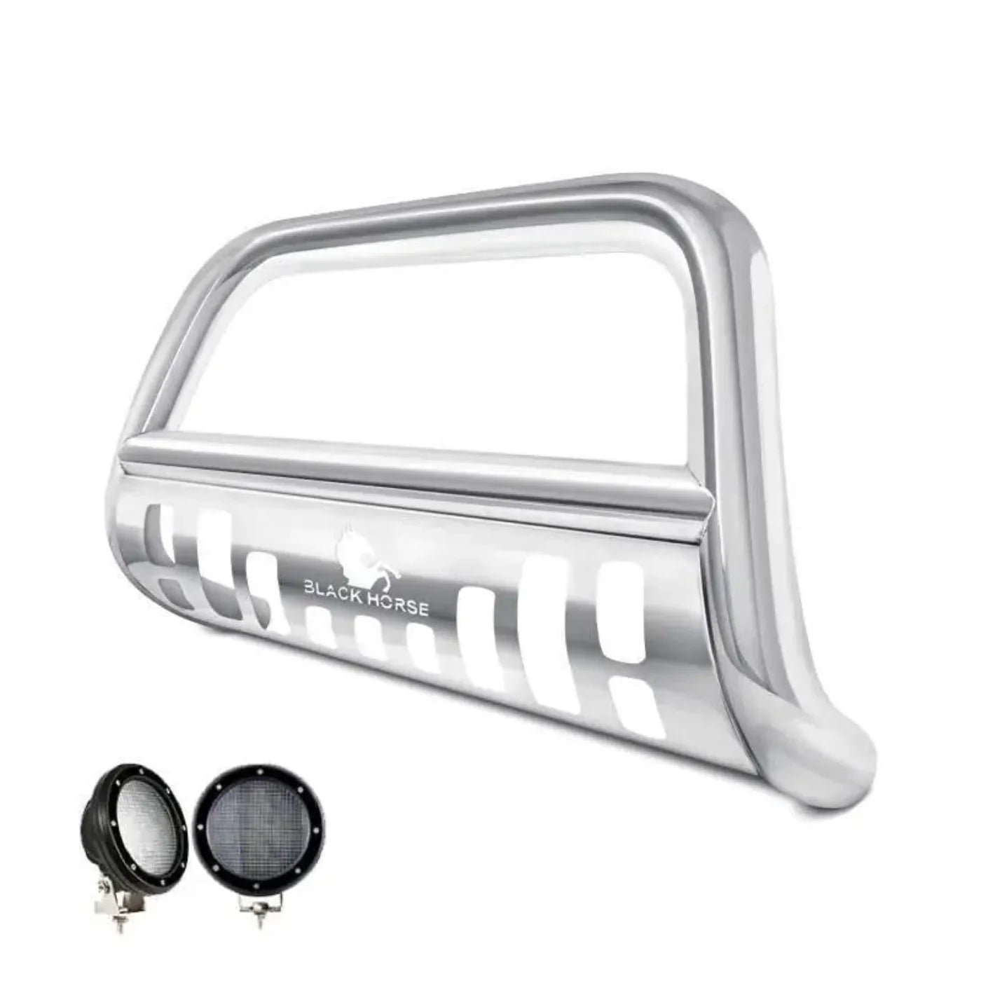 CBS-GMC3105SP-PLFB Black Horse Bull Bar Kit - BLKBSGMC3105B