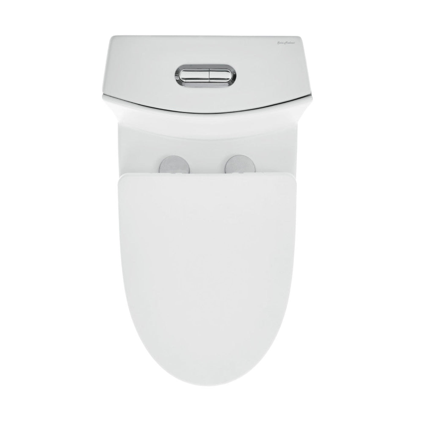 Swiss Madison St. Tropez One-Piece 10" Rough-in 1.1/1.6 GPF Dual Top Vortex Flush Elongated Toilet in Matte White - SM-1T0805MW