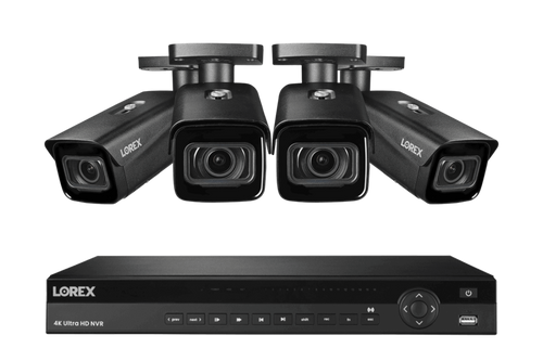 Lorex 4K (16 Camera Capable) 6TB Wired NVR System with Nocturnal 3 Smart IP Bullet Cameras with Motorized Varifocal Lens - NP4K6MV-164BB