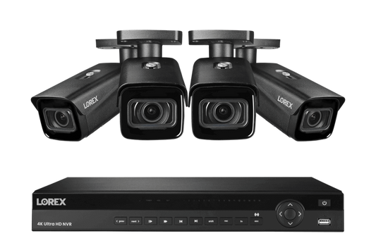 Lorex 4K (16 Camera Capable) 6TB Wired NVR System with Nocturnal 3 Smart IP Bullet Cameras with Motorized Varifocal Lens - NP4K6MV-164BB