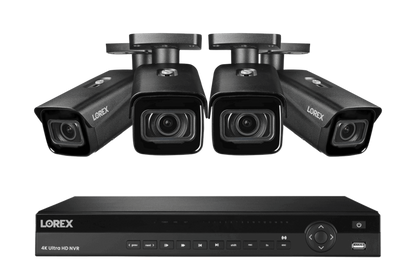 Lorex 4K (16 Camera Capable) 4TB Wired NVR System with Nocturnal 3 Smart IP Bullet Cameras with Motorized Varifocal Lens - NP4K4MV-164BB
