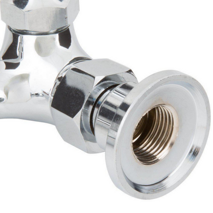 SABA Commercial Pull Down 2-Handle Wall Mount Pre-Rinse Spray Utility Kitchen Faucet - SF1001
